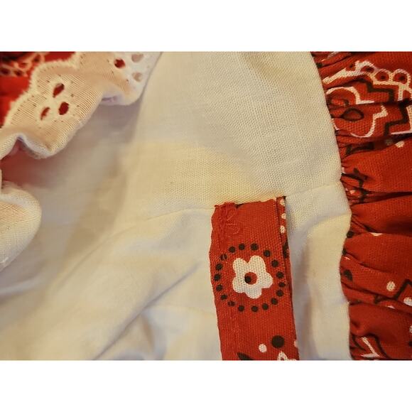 Paulyne Of Arizona Vintage Girls Cowgirl Dress Pearl Snap Buttons And Bottoms - Picture 9 of 12